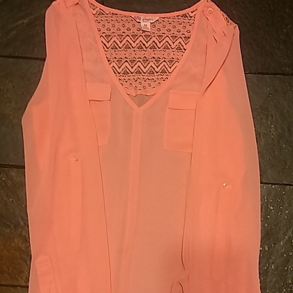 Candies woman's sheer blouse size medium